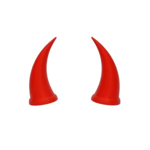 شاخ متوسط کلاه کاسکت مدل شیطانی رنگ قرمز