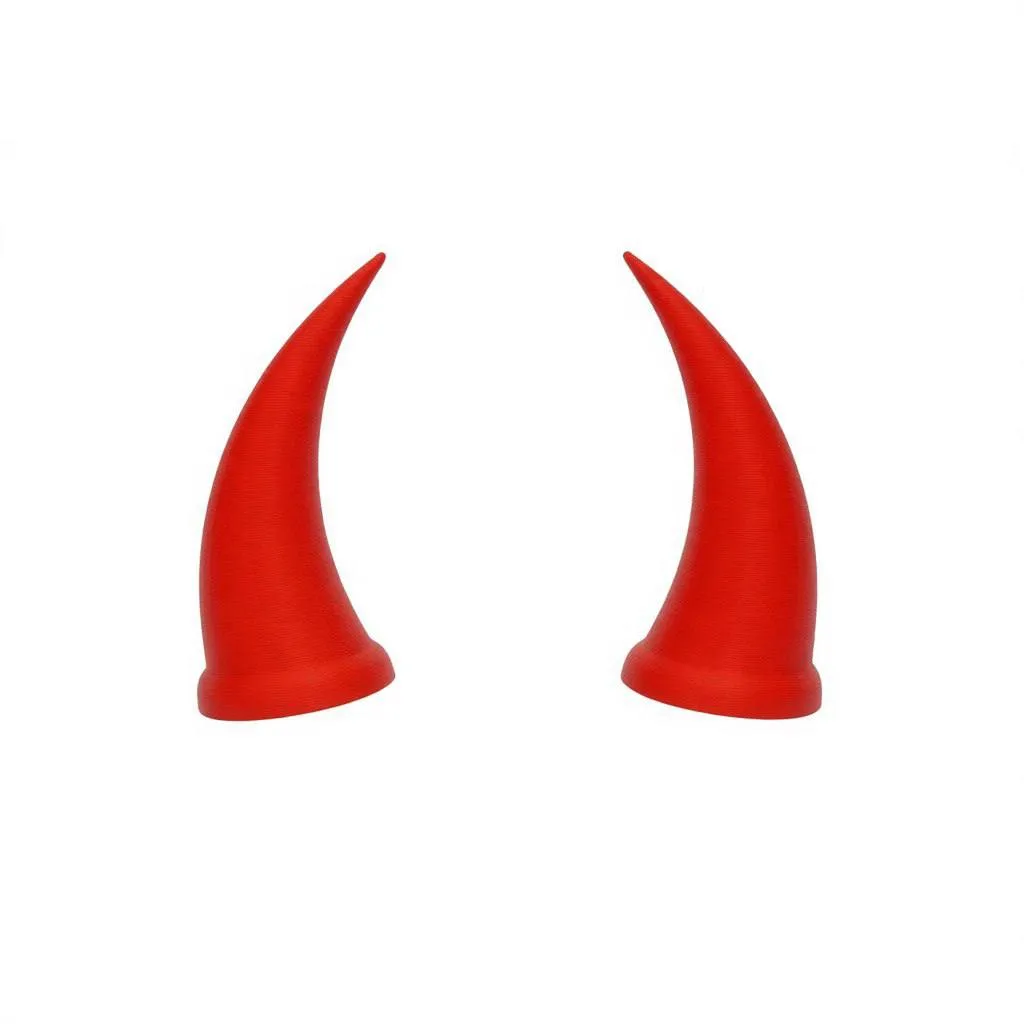 شاخ متوسط کلاه کاسکت مدل شیطانی رنگ قرمز