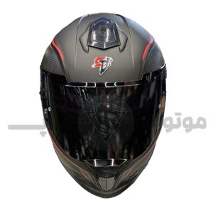 کلاه کاسکت فک ثابت استیل برد مدل SBH_57 iss کد 6