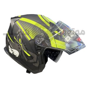 کلاه کاسکت بدون فک DA1 407 طرح دار کد 8