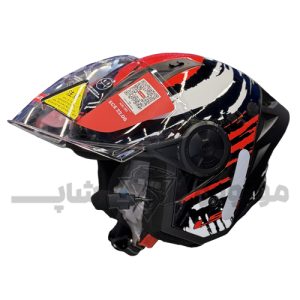 کلاه کاسکت بدون فک Ls2 airflow2 کد 2 + کیت بلوتوثی