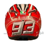 کلاه کاسکت فک ثابت AGV رنگ مشکی قرمز کد 6
