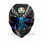 کلاه کاسکت فک ثابت AGV رنگ مشکی براق کد 7