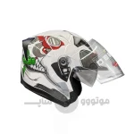 کلاه کاسکت بدون فک DA1 407 طرح دار کد 13