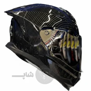 کلاه کاسکت فک ثابت استیل برد مدل SBH_57 iss کربن اورجینال