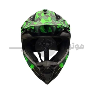 کلاه کاسکت کراسی مدل 166 Guerrilla Green