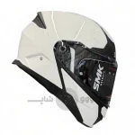 کلاه کاسکت فک متحرک برند SMK مدل GOLLWING glossy white