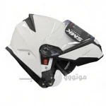 کلاه کاسکت فک متحرک برند SMK مدل GOLLWING glossy white