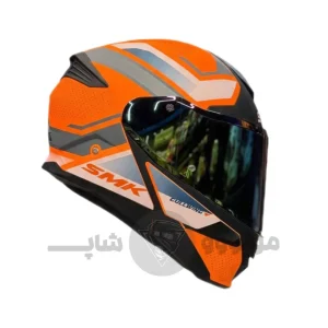 کلاه کاسکت فک متحرک برند SMK مدل GOLLWING MATTE ORANGE