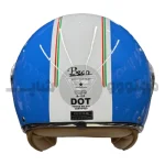 کلاه کاسکت بدون فک برند بئون ایتالیا مدل B110 blue glossy white - تصویر 3
