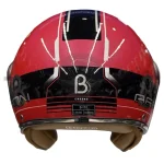 کلاه کاسکت بدون فک برند بئون ایتالیا مدل B110 glossy crimson