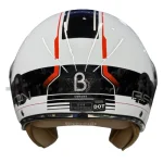 کلاه کاسکت بدون فک برند بئون ایتالیا مدل B110 glossy white black line