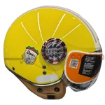 کلاه کاسکت بدون فک برند بئون ایتالیا مدل B110 glossy yellow white