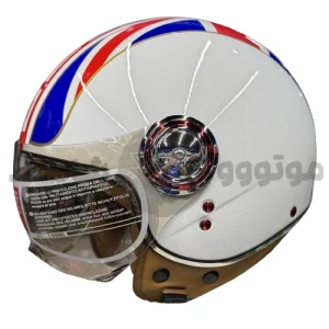کلاه کاسکت بدون فک برند بئون ایتالیا مدل B110 white england