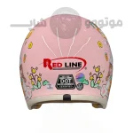 کلاه کاسکت بدون فک برند ردلاین مدل bright pink rabbit 910-1
