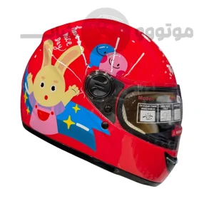 کلاه کاسکت بدون فک برند ردلاین مدل bright red rabbit 906-10