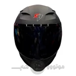کلاه کاسکت فک ثابت برند استیل برد مدل SBA11 مشکی مات