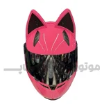 کلاه کاسکت گوش دار فک ثابت برند نیترینوس رنگ صورتی