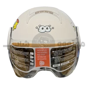 کلاه کاسکت بدون فک کودک برند بی وا بی مدل matte white