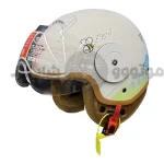 کلاه کاسکت بدون فک کودک برند بی وا بی مدل matte white