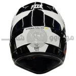 کلاه کاسکت کراسی برند فاکس مدل falcon black white