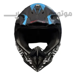 کلاه کاسکت کراسی برند ردلاین مدل matt black blue dirt 750-13