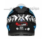 کلاه کاسکت کراسی برند ردلاین مدل matt black blue dirt 750-13