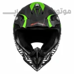 کلاه کاسکت کراسی برند ردلاین مدل matt black green dirt 750-11