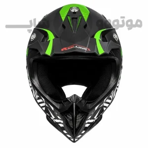 کلاه کاسکت کراسی برند ردلاین مدل matt black green dirt 750-11