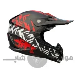 کلاه کاسکت کراسی برند ردلاین مدل matt black red dirt 750-12