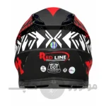 کلاه کاسکت کراسی برند ردلاین مدل matt black red dirt 750-12