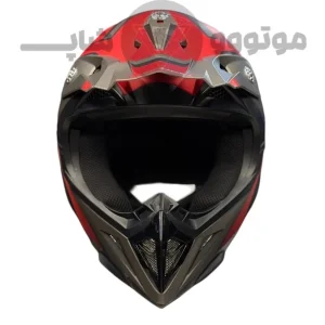 کلاه کاسکت کراسی برند ردلاین مدل matt black red dust 750-8