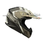 کلاه کاسکت کراسی برند ردلاین مدل matt black white dust 750-7