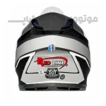 کلاه کاسکت کراسی برند ردلاین مدل matt black white dust 750-7