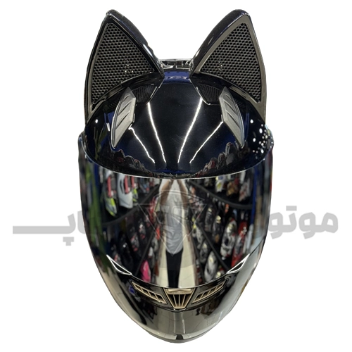 کلاه کاسکت گوش دار فک ثابت برند نیترینوس مشکی