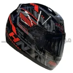 کلاه کاسکت فک ثابت برند HNJ مدل black red f939