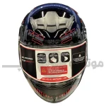 کلاه کاسکت فک ثابت برند HNJ مدل black red f939