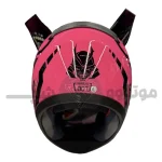 کلاه کاسکت فک ثابت برند HNJ مدل pink black f939