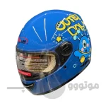 کلاه کاسکت فک ثابت برند ردلاین مدل bright blue monster 906-9