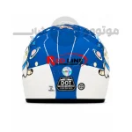 کلاه کاسکت بدون فک برند ردلاین مدل bright blue cat 906-6
