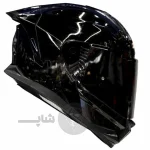 کلاه کاسکت فک ثابت برند استیل برد مدل SBH57 مشکی براق