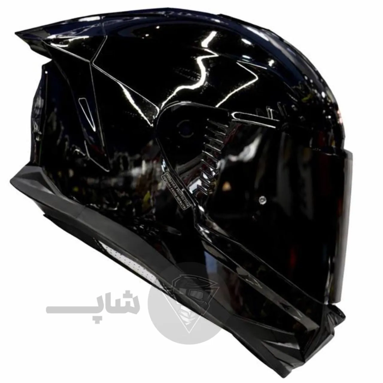 helmet fixed jaw steelbird sbh57 black glossy کلاه کاسکت فک ثابت برند استیل برد مدل SBH57 مشکی براق