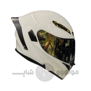 کلاه کاسکت فک متحرک برند کایک سفید