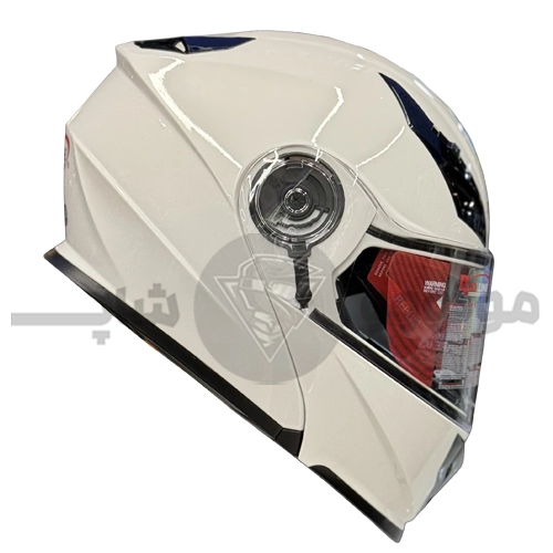 helmet movable jaw redline 939 White کلاه کاسکت فک متحرک برند ردلاین مدل 939 رنگ سفید