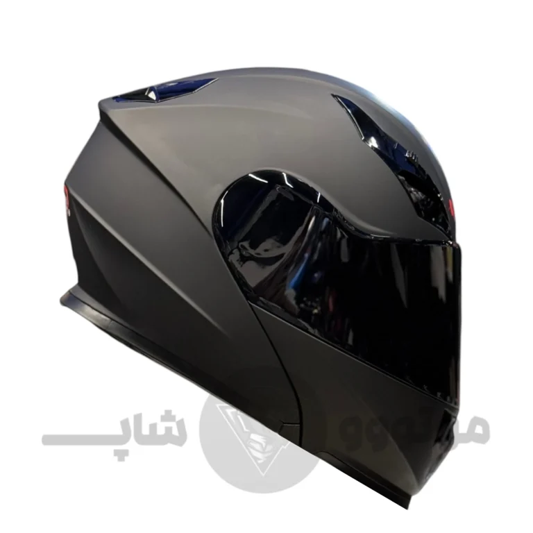 کلاه کاسکت فک متحرک برند ردلاین مدل 939 رنگ مشکی مات