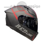 کلاه کاسکت فک متحرک برند ردلاین مدل 960 مشکی قرمز