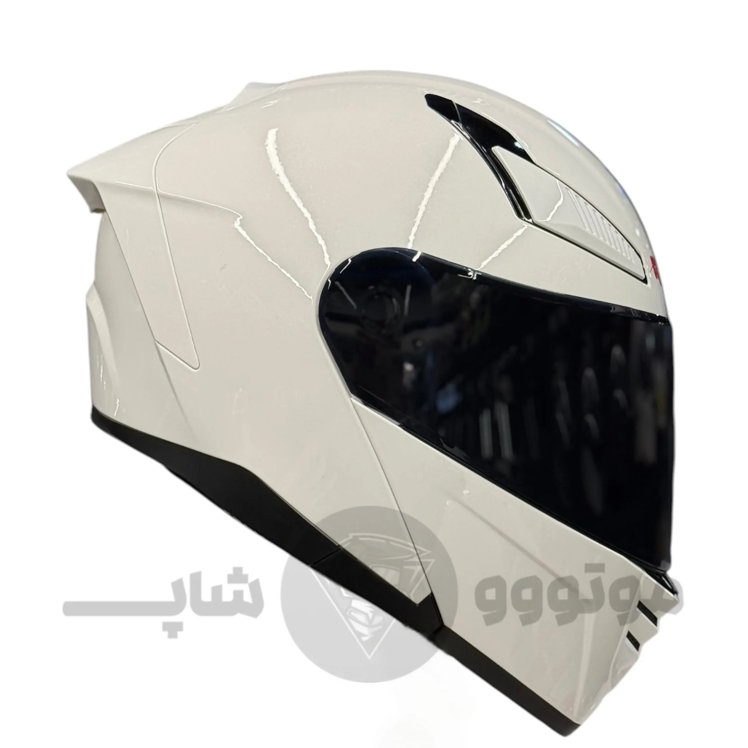 helmet-movable-jaw-redline-960-white کلاه کاسکت فک متحرک برند ردلاین مدل 960 سفید