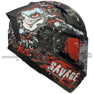 کلاه کاسکت فک متحرک برند ردلاین مدلmatte black savage 960-22