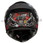 کلاه کاسکت فک متحرک برند ردلاین مدلmatte black savage 960-22