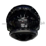 کلاه کاسکت فک متحرک فول فیس برند والنو Brilliant black